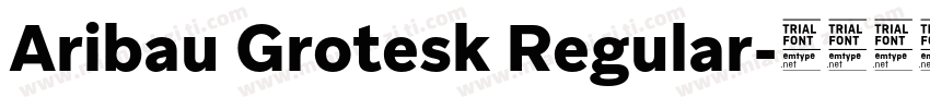 Aribau Grotesk Regular字体转换